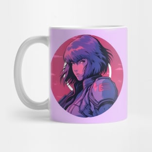 Cybernetic Journeys: Ghost in the Shell Aesthetics, Techno-Thriller Manga, and Mind-Bending Cyber Warfare Art Mug